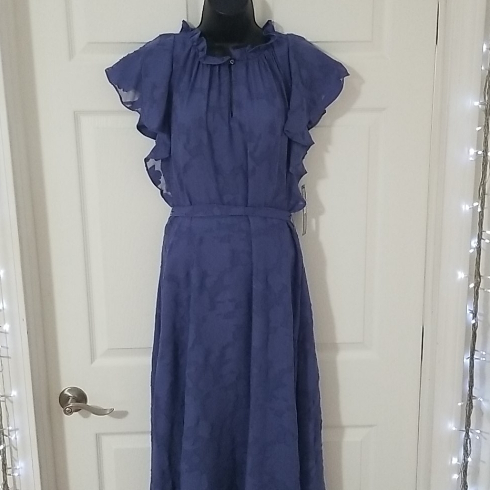 NWT Tahari ASL Chiffon Ruffled Gown - size 14